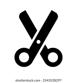 Icono de tijeras Ilustración de diseño de símbolo de Vector