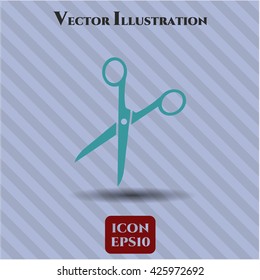 scissors icon vector symbol flat eps jpg app web concept website