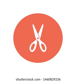 Scissors icon vector. The symbol of scissors. Scissor cut symbol.