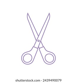 Scissors Icon Vector Template Illustration Trendy Design