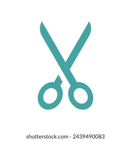 Scissors Icon Vector Template Illustration Trendy Design