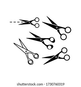 Scissors icon vector in trendy style