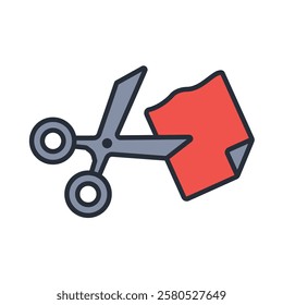 Scissors icon. vector.Editable stroke.linear style sign for use web design,logo.Symbol illustration.