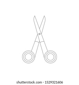 Scissors icon, web design element