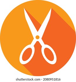 Scissors icon, web design element