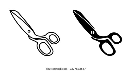 Scissors icon, web design element