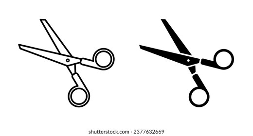 Scissors icon, web design element