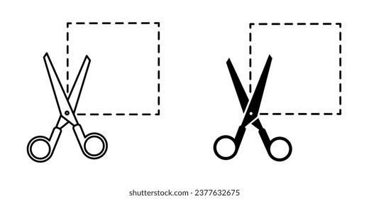 Scissors icon, web design element