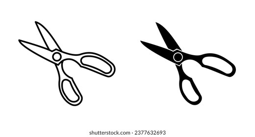 Scissors icon, web design element