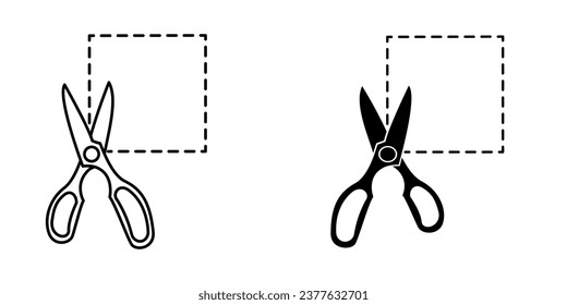 Scissors icon, web design element