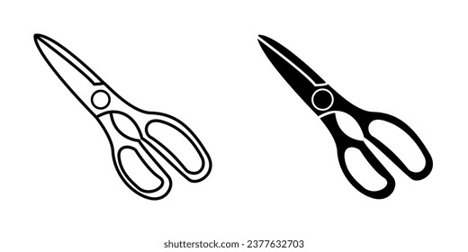 Scissors icon, web design element