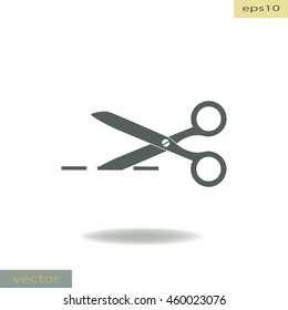 Scissors icon, web design element