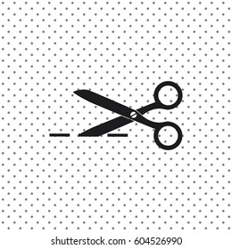 Scissors icon, web design element