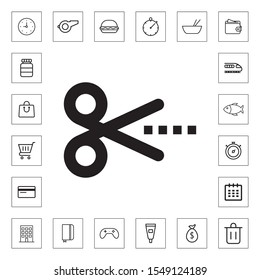 Scissors icon for web and mobile