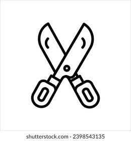 Scissors  icon with white background vector
