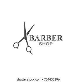 Tesoura icon.barbeiro shop.design moderno.vector ilustration.logotipo plano