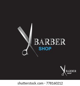 Scissors icon.barber shop.modern design.vector illustration.flat logo template