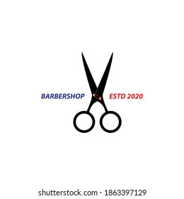 Icono de tijeras.diseño moderno.ilustración vectorial.barber.barber logo. barbería. logotipo de barbershop