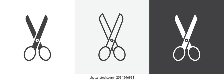 Scissors icons graphics pack vectors.