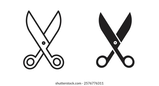 Scissors icons pack for ui designs