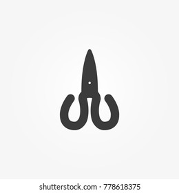 Scissors iconvector icon isolated on background. Trendy sweet symbol. Logo illustration