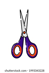 scissors illustration. can be used as icons, bookmark images, elements, and more.