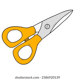 scissors illustration hand drawn isolated vector