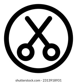 scissors Illustration vector icon illustration asset