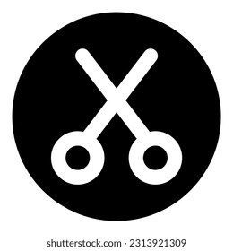 tijeras Ilustración de icono de vectores