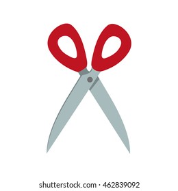 scissors instrument office school cut icon. Isolated and flat illustration. Vector graphic