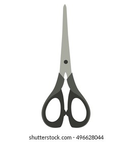 Scissors isolated on white background. Vector illustration. 