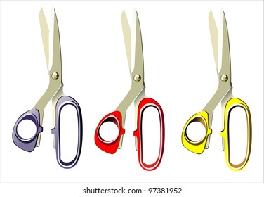 Scissors isolated on white background
