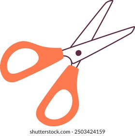 Scissors Line Equipment Vector Illustration