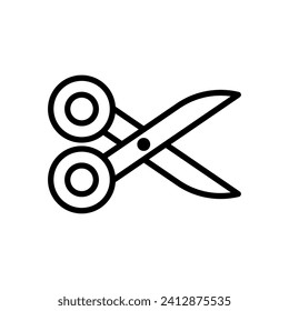 scissors line icon design vector template
