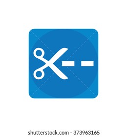scissors line Icon Vector