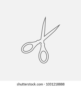 scissors line icon vector illustration. haircut icon vector