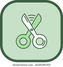 Scissors Line vector Icon Design