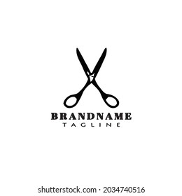 scissors logo cartoon design icon modern illustration