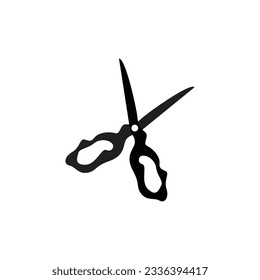 Scissors Logo, Cutting Tools Vector, Barbershop Razor Scissors Simple Design, Illustration Template Icon