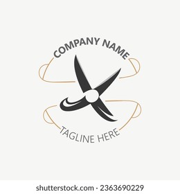 Scissors Logo Design Icon Template. Modern simple design. barbers tools and barbershop. Vector Illustration