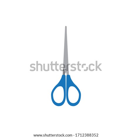 Scissors logo design symbol isolated on white background