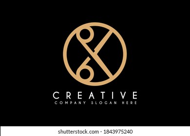 Scissors logo design vector illustration. Scissors icon design. Suitable for hairdresser and barbershop logos, isolated on black background