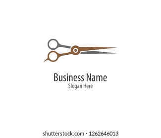 Scissors logo icon illustration