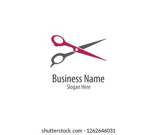 Scissors logo icon illustration