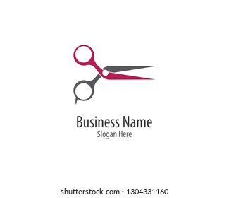 Scissors logo icon illustration