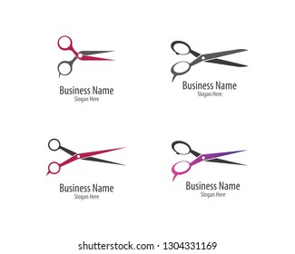Scissors logo icon illustration