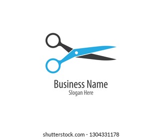 Scissors logo icon illustration