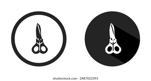 Scissors logo. Scissors icon vector design black color. Stock vector.