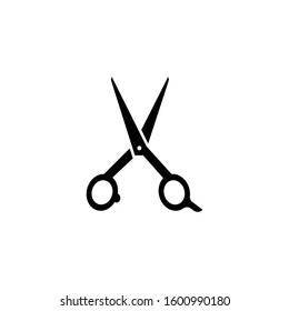 Scissors logo icon vector isolated.