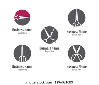 Scissors logo illustration